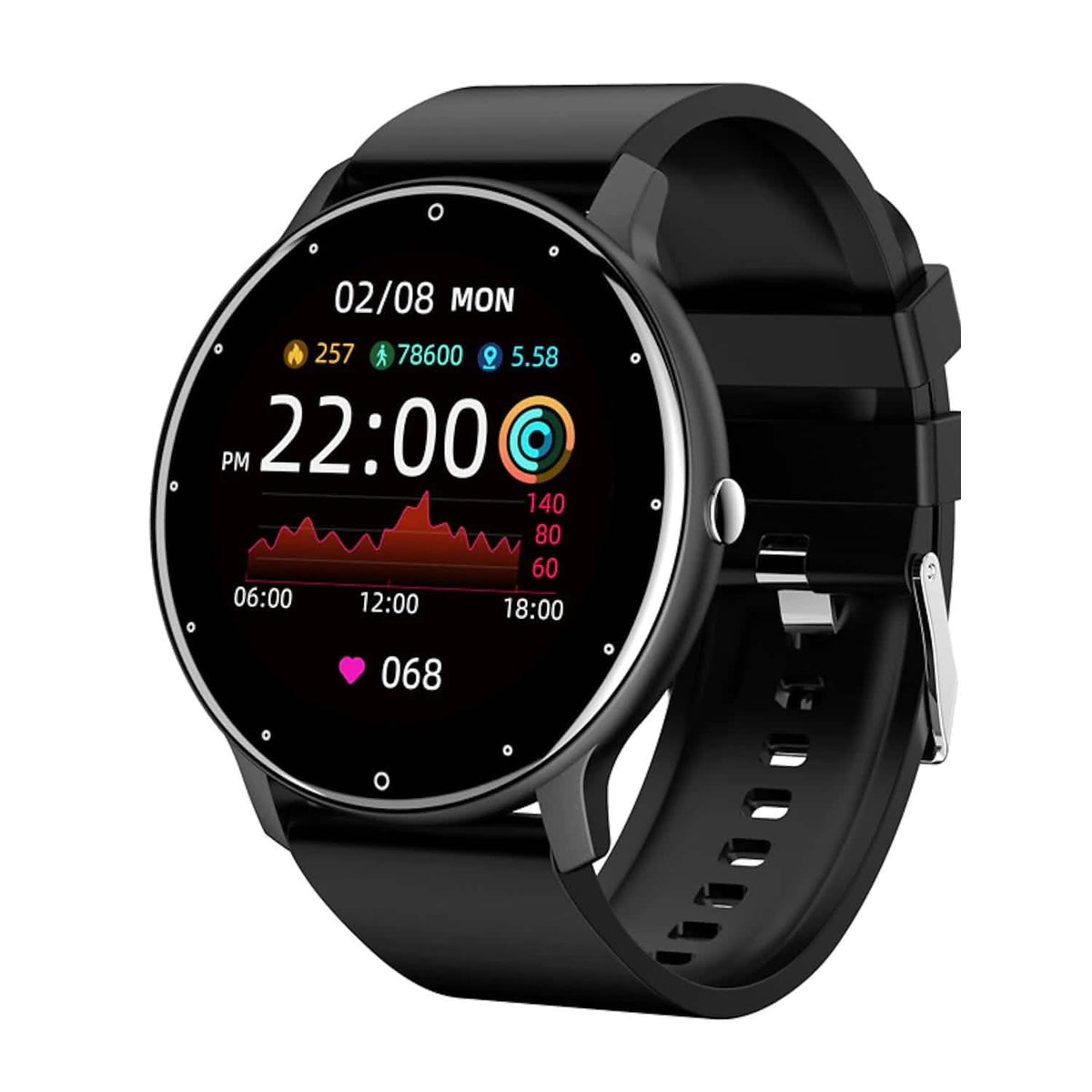 Zl02 Smart Watch 1.28 Inch Smartwatch Fitness Running Watch - A-1 Thread Vault