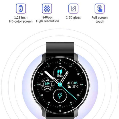 Zl02 Smart Watch 1.28 Inch Smartwatch Fitness Running Watch - A-1 Thread Vault