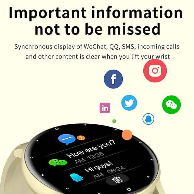 Zl02 Smart Watch 1.28 Inch Smartwatch Fitness Running Watch - A-1 Thread Vault