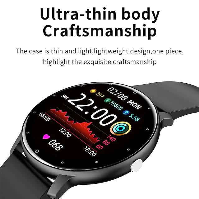 Zl02 Smart Watch 1.28 Inch Smartwatch Fitness Running Watch - A-1 Thread Vault